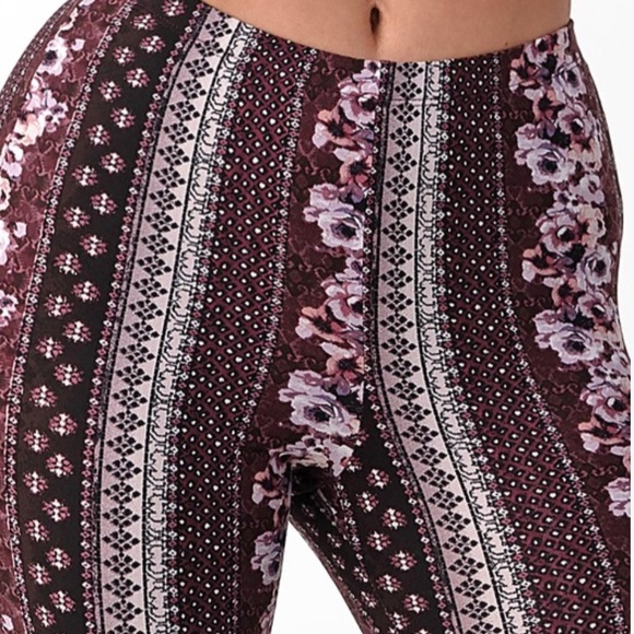 NEW Festival Retro Prints Flared Bell Bottom Pants - Picture 3 of 8